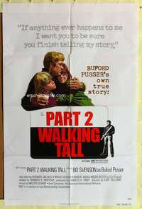 k498 PART 2 WALKING TALL one-sheet movie poster '75 Bo Svenson, AIP