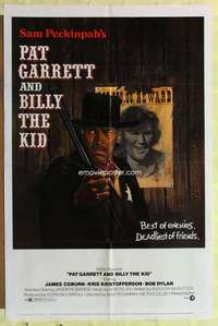 k495 PAT GARRETT & BILLY THE KID one-sheet movie poster '73 Bob Dylan