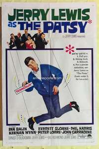 k493 PATSY one-sheet movie poster '64 wacky Jerry Lewis star & director!