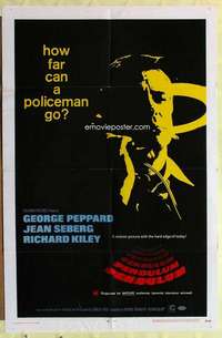 k490 PENDULUM one-sheet movie poster '69 George Peppard, Jean Seberg