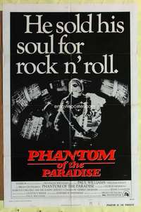 k480 PHANTOM OF THE PARADISE style B one-sheet movie poster '74 De Palma