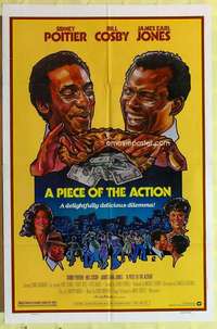 k474 PIECE OF THE ACTION one-sheet movie poster '77 Sidney Poitier, Cosby