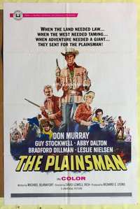 k465 PLAINSMAN one-sheet movie poster '66 Don Murray, Guy Stockwell