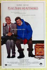 k464 PLANES, TRAINS & AUTOMOBILES one-sheet movie poster '87 Martin, Candy