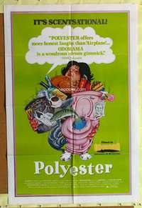 k456 POLYESTER one-sheet movie poster '81 John Waters, Divine, wacky art!