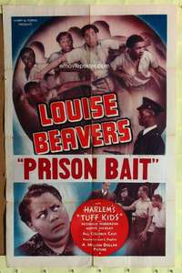 k452 REFORM SCHOOL one-sheet movie poster '39 Beavers, Harlem's Tuff Kids!