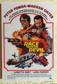 k442 RACE WITH THE DEVIL one-sheet movie poster '75 Peter Fonda, Oates