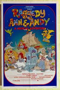 k439 RAGGEDY ANN & ANDY one-sheet movie poster '77 A Musical Adventure!