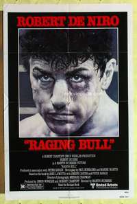 k438 RAGING BULL one-sheet movie poster '80 Robert De Niro, Martin Scorsese