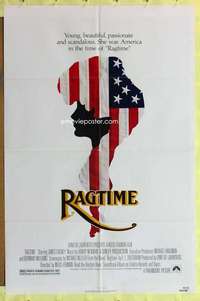 k436 RAGTIME one-sheet movie poster '81 James Cagney, patriotic image!