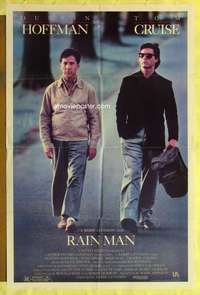 k435 RAIN MAN one-sheet movie poster '88 Tom Cruise, Dustin Hoffman