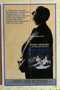 k427 REAR WINDOW one-sheet movie poster R83 Alfred Hitchcock, Jimmy Stewart