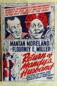 k419 RETURN OF MANDY'S HUSBAND one-sheet movie poster '48 Moreland, Toddy!