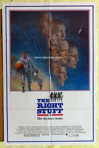 k411 RIGHT STUFF one-sheet movie poster '83 classic first astronauts!