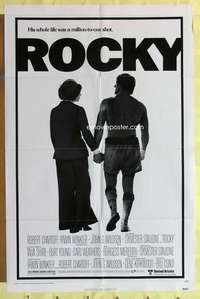 k402 ROCKY one-sheet movie poster '77 Sylvester Stallone, boxing!