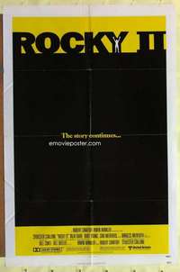 k401 ROCKY 2 one-sheet movie poster '79 Sylvester Stallone, Carl Weathers
