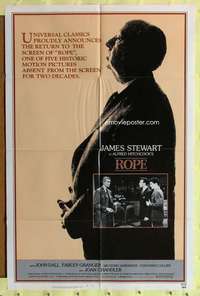 k388 ROPE one-sheet movie poster R83 James Stewart, Alfred Hitchcock