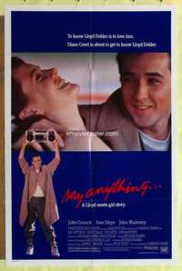 k369 SAY ANYTHING one-sheet movie poster '89 John Cusack, Cameron Crowe