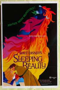k307 SLEEPING BEAUTY style A one-sheet movie poster R79 Disney classic!