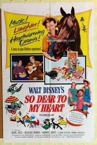 k293 SO DEAR TO MY HEART one-sheet movie poster R64 Walt Disney, Ives