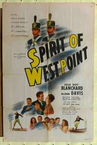 k280 SPIRIT OF WEST POINT one-sheet movie poster '47 military football!