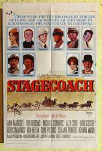 k278 STAGECOACH one-sheet movie poster '66 Norman Rockwell artwork!