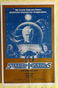 k275 STARSHIP INVASIONS one-sheet movie poster '77 Robert Vaughn, Lee