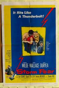 k268 STORM FEAR one-sheet movie poster '56 Cornel Wilde, Jean Wallace