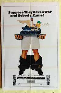 k252 SUPPOSE THEY GAVE A WAR & NOBODY CAME one-sheet movie poster '70