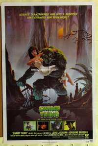 k250 SWAMP THING one-sheet movie poster '82 Wes Craven, cool Hescox art!