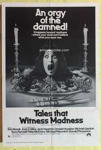 k228 TALES THAT WITNESS MADNESS one-sheet movie poster '73 Kim Novak, wild!