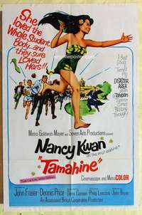 k225 TAMAHINE one-sheet movie poster '64 sexy wild wahine Nancy Kwan!