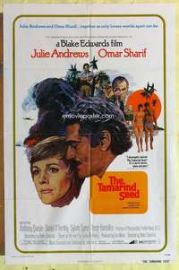 k223 TAMARIND SEED one-sheet movie poster '74 Julie Andrews, Omar Sharif