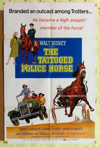 k206 TATTOOED POLICE HORSE one-sheet movie poster '64 horse racing!