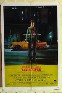 k205 TAXI DRIVER one-sheet movie poster '76 Robert De Niro, Scorsese