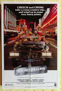 k180 THINGS ARE TOUGH ALL OVER one-sheet movie poster '82 Cheech & Chong