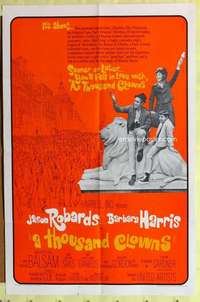 k171 THOUSAND CLOWNS one-sheet movie poster '66 Jason Robards, Barb Harris