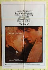 k138 TOUCH int'l one-sheet movie poster '71 Ingmar Bergman, Elliott Gould