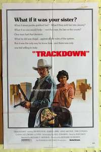 k133 TRACKDOWN style B one-sheet movie poster '76 Erik Estrada, Jim Mitchum