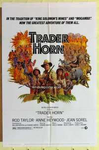 k132 TRADER HORN one-sheet movie poster '73 Rod Taylor, Anne Heywood