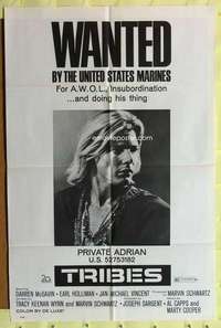 k126 TRIBES one-sheet movie poster '71 wanted by the United States Marines!