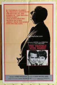 k121 TROUBLE WITH HARRY one-sheet movie poster R83 Hitchcock, MacLaine
