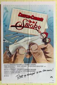 k091 UP IN SMOKE one-sheet movie poster '78 great uncensored tagline!