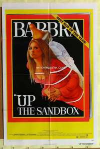 k088 UP THE SANDBOX one-sheet movie poster '73 Barbra Streisand, Amsel art!
