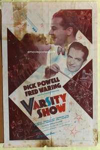 k085 VARSITY SHOW one-sheet movie poster '37 Fred Waring, Dick Powell
