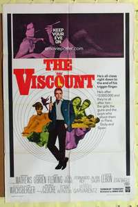 k084 VISCOUNT one-sheet movie poster '67 Kerwin Mathews, Edmond O'Brien