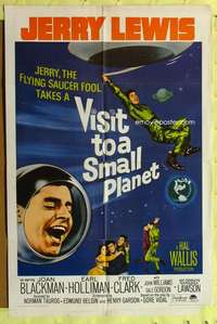 k083 VISIT TO A SMALL PLANET one-sheet movie poster R66 Jerry Lewis