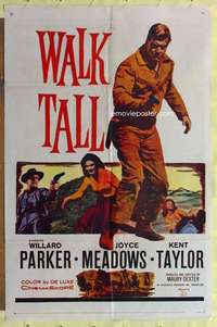 k073 WALK TALL one-sheet movie poster '60 Willard Parker, Meadows