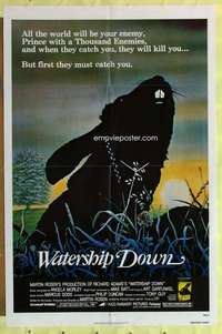 k061 WATERSHIP DOWN one-sheet movie poster '78 Richard Adams' best seller!