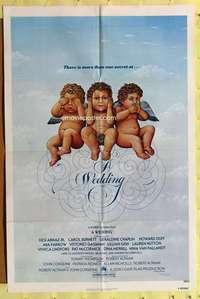 k056 WEDDING one-sheet movie poster '78 Robert Altman, Mia Farrow